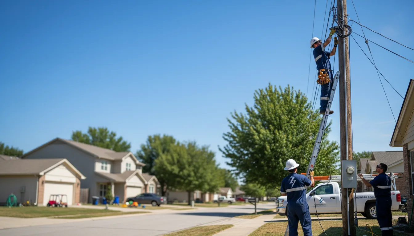 Residential electrician providing installation services in Hamilton, IL